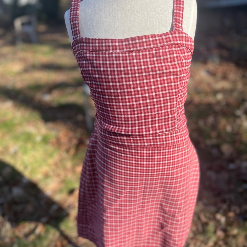 Plaid Red Dress